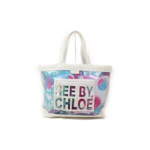 SEE BY CHLOE clear tote bag versatile mothers tropical resort summer the beach